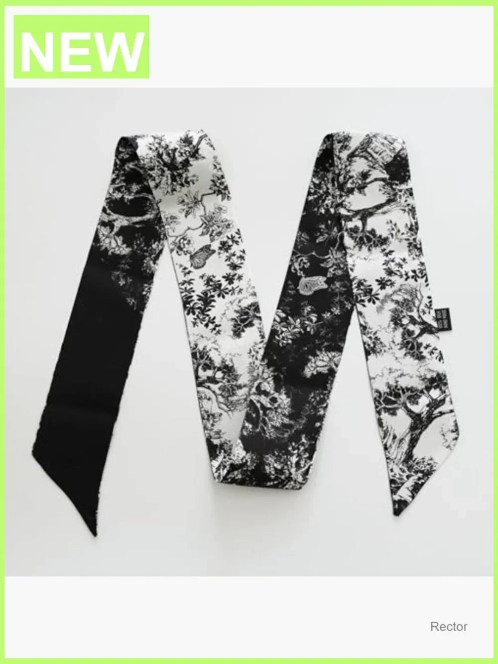 100% Silk Scarf - Fashion Neckerchief Hair Band Bag Wrap - Lightweight
